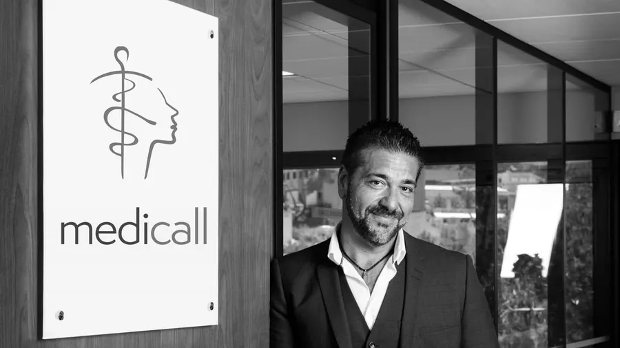 Charles Bensignor, CEO et co-fondateur de Medicall, dans les locaux de Sophia Antipolis