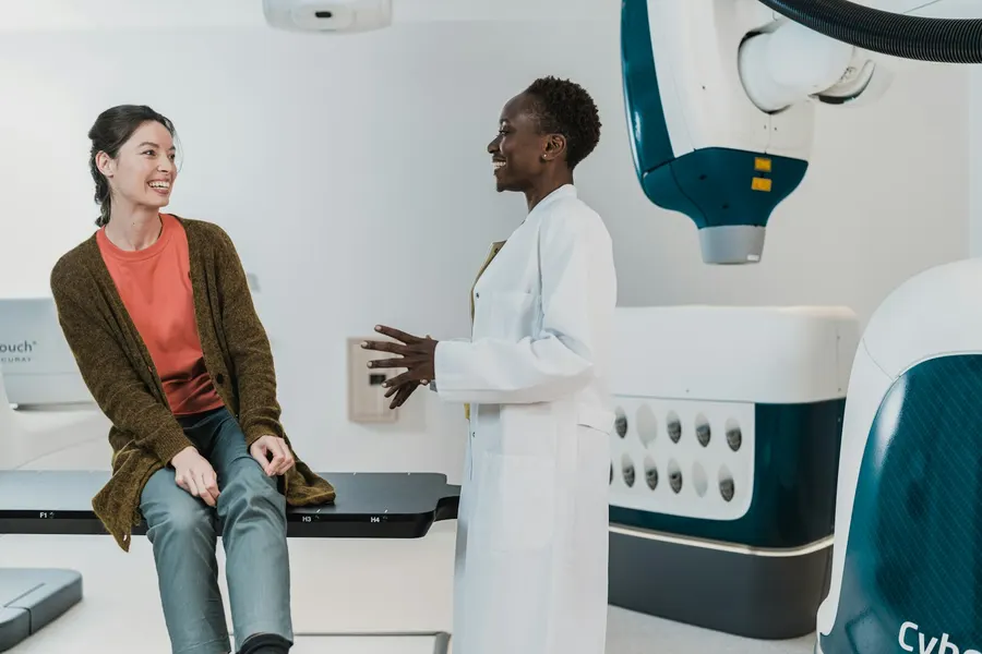 Patient en radiologie